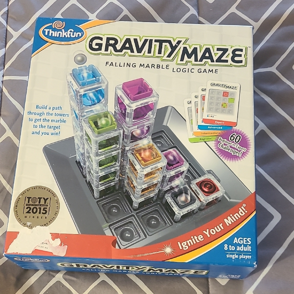 Think! Gravity Maze Falling Marble Logic Game - Multicolor